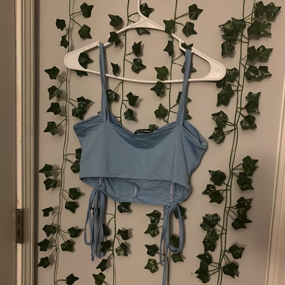 Blue Crop Top - Picture 2 of 2